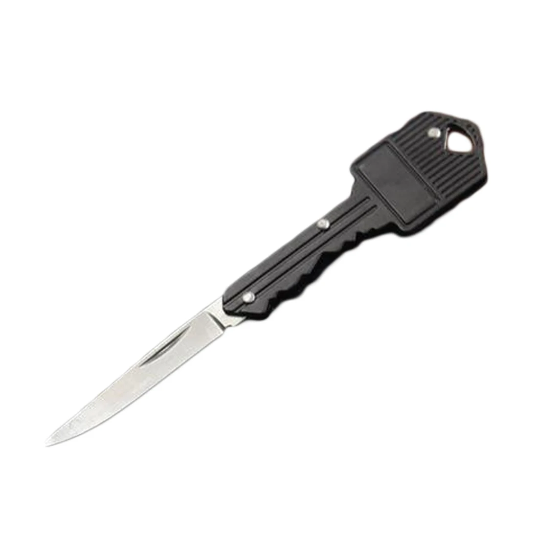 Многофункциональные инструменты, переносной складной нож для ключей, нож для ключей, Овощечистка из нержавеющей стали, портативный складной нож, брелок, нож, овощечистка - Цвет: Черный