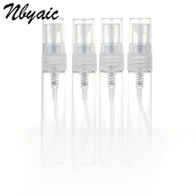 Nbyaic 5 шт. портативный мини флакон духов пустая стеклянная бутылка Косметика бутилированный тонер распылитель 2 мл 3 мл 5 мл 10 мл