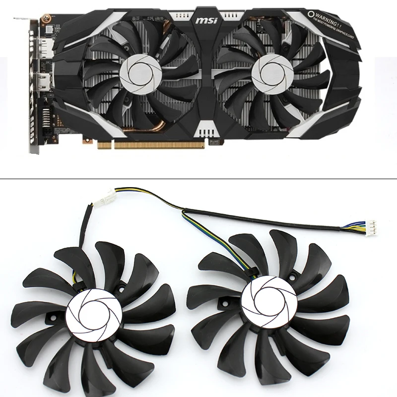 

85MM HA9010H12F-Z 4Pin PC Cooler Fan Replacement For MSI GTX 1060 OC 6G GTX 960 P106-100 P106 Graphics Card Fan GPU Cooling Fan