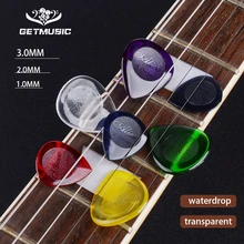 Alice 100 шт прозрачные большие/маленькие медиаторы, прочные капли воды, медиаторы для гитары, капельки дождя, бас-гитара, медиатор 1,0/2,0/3,0 мм
