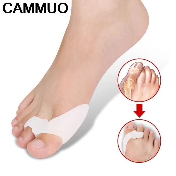 

Silicone Toe Spreader Toe Orthotic Foot Care Tool 2pc Bunion Corrector Bone Big Toe Protector Thumb Hallux Valgus Straightener