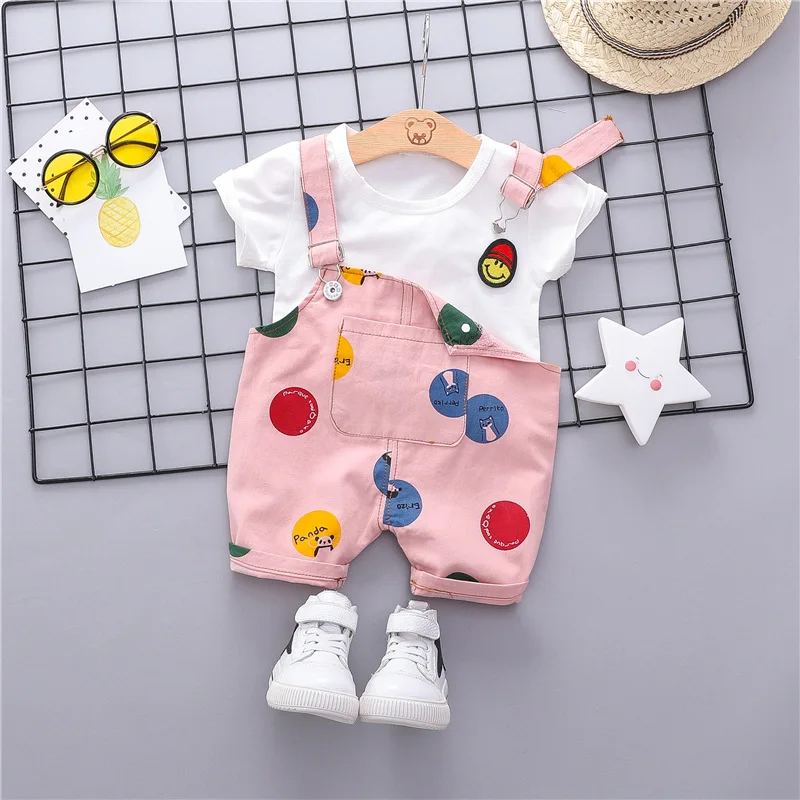 

WENWENDEXINGFU 2019 Summer Toddler Infant Clothing Sets Baby Girls Boys Clothes Sets T Shirt Strap Shorts Kids Children Costume