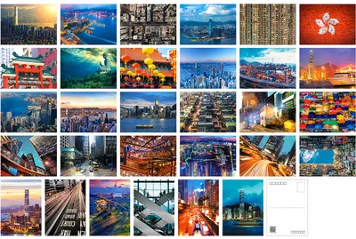 30sheets/LOT Take a trip to Hong Kong postcard /Greeting Card/wish Card/Fashion Gift