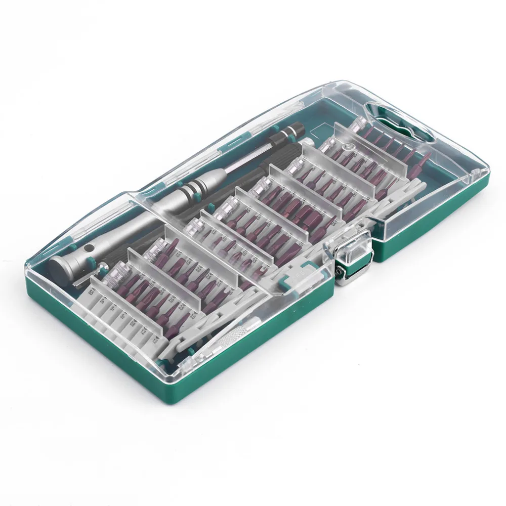 

High Quality 60 In 1 Multifunctional S2 Tool Steel Screwdriver Set For Mobile Phone Digital Repair Kit Set With Green Box hot