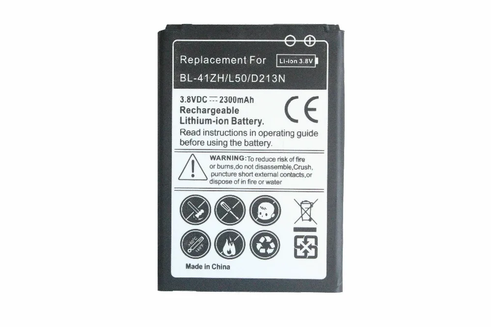 2300 мА/ч BL-41ZH / EAC62378401h литийионный Аккумулятор для Батарея LG Leon L50 C40 H340 H343 H345 MS345 D213N
