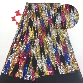 

Madison Embroidery Sequins Lace Fabrics Hot Sale Nigerian Net Lace for Bridal Materials African French Tulle Mesh Lace Fabric