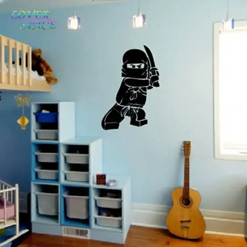 Wall Printed Vinyl Sticker Decal Childrens Bedroom Boys Lego Ninjago Window