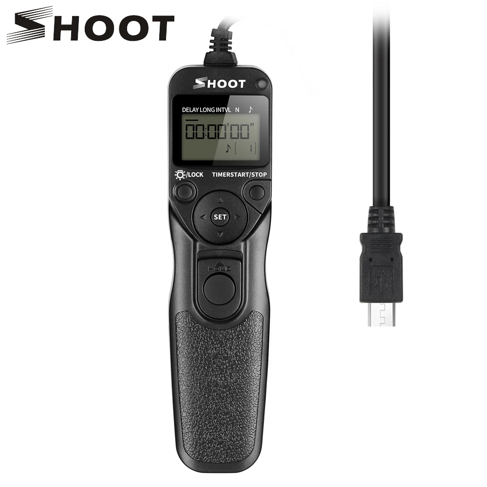 

SHOOT RR-90 LCD Timer Remote Control Shutter Release for Fuji Fujifilm X-T1 XT-20 XT20 X-M1 X-A1 X-E2 X-Q1 XM1 XE2 Digital Camer