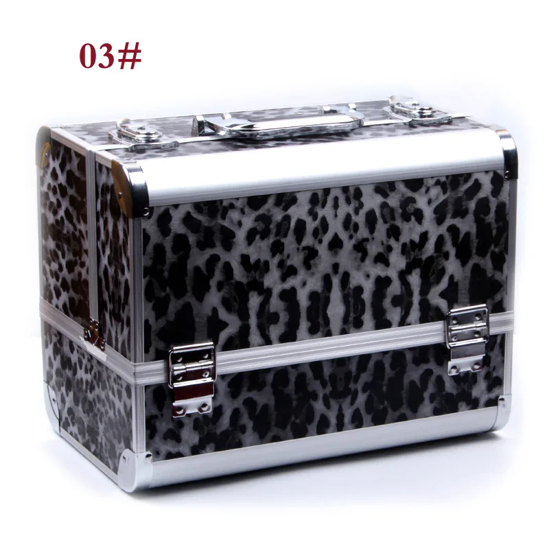 MISS ROSE 5 color large size aluminum box makeup box set makeup artist special makeup box eye shadow tray makeup cosmetics 030N