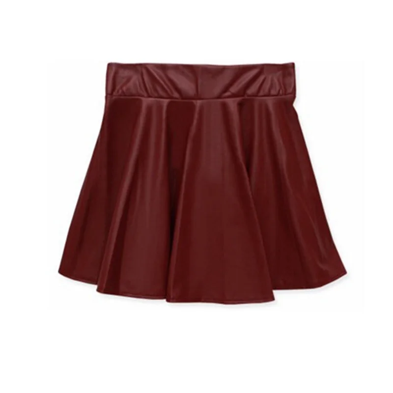 Юбки для маленьких девочек с эластичной резинкой на талии; Jupe Fille; юбка из искусственной кожи; Faldas; пышная юбка-пачка; одежда для малышей - Цвет: QZ701B