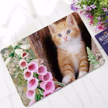 

CAMMITEVER Anti-Slip Floor Mat Waterproof Cute Kids Animals Cat Carpets Bedroom Rugs Decorative Stair Mats Home Decor
