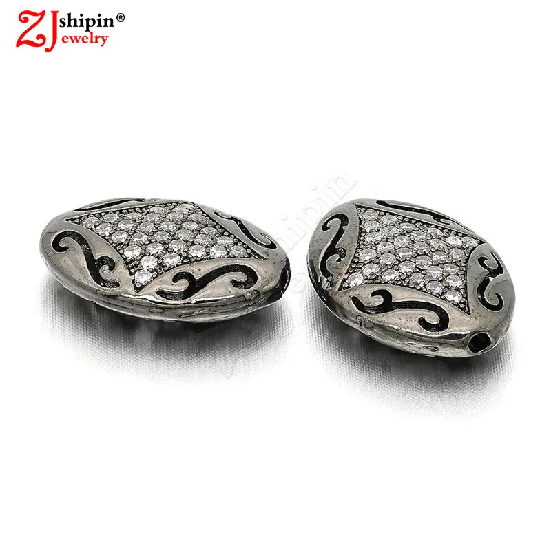 

Charm micro-inlaid jewelry accessories zircon CZ connector beads suitable for DIY jewelry discovery accessories wholesale