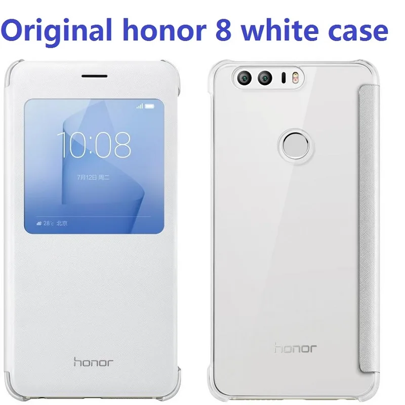 

Original Huawei Honor 8 Case Protective Case Funda with View Window Smart Cover For Huawei Honor 8 lite Flip Cover Leather case