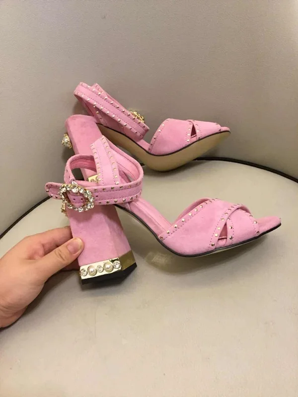 6cm Tacón 10cm Correa 10cm Fiesta De 6cm Cristal Abalorios Cm Verano green Tobillo Sandalias Zapatos Gladiador 6 red 2019 Mujer green Grueso Mujeres 10 Red xPRRnfwBU