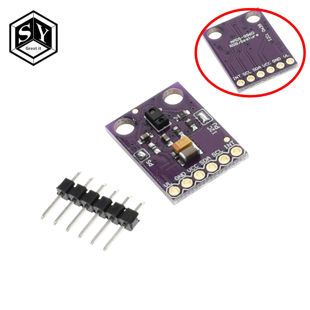 

1PCS Great IT GY-9960-3.3 APDS-9960 proximity detection and non-contact gesture detection RGB and Gesture for Arduino