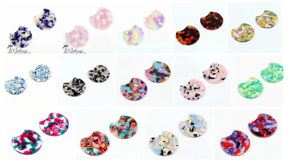 

Tortoise Shell Earring Charm,Acetate Acrylic Beads,Special Round Shaped Pendants,Boho,Circle Cutout Earrings Parts,36mm-ACE182
