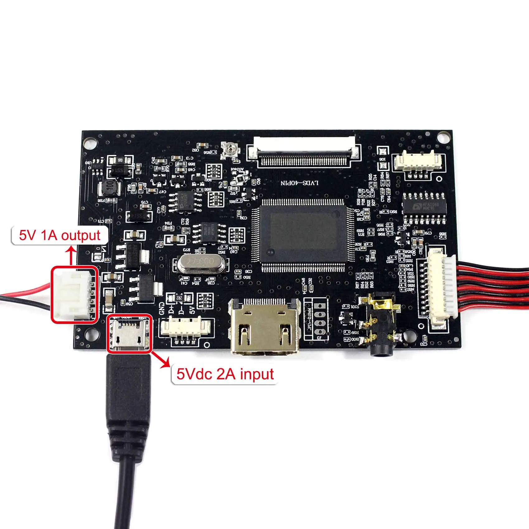 HD MI плата контроллера для 7 &quot1024x600 40Pin ЖК дисплей Экран AT070TNA2 подходит Raspberry