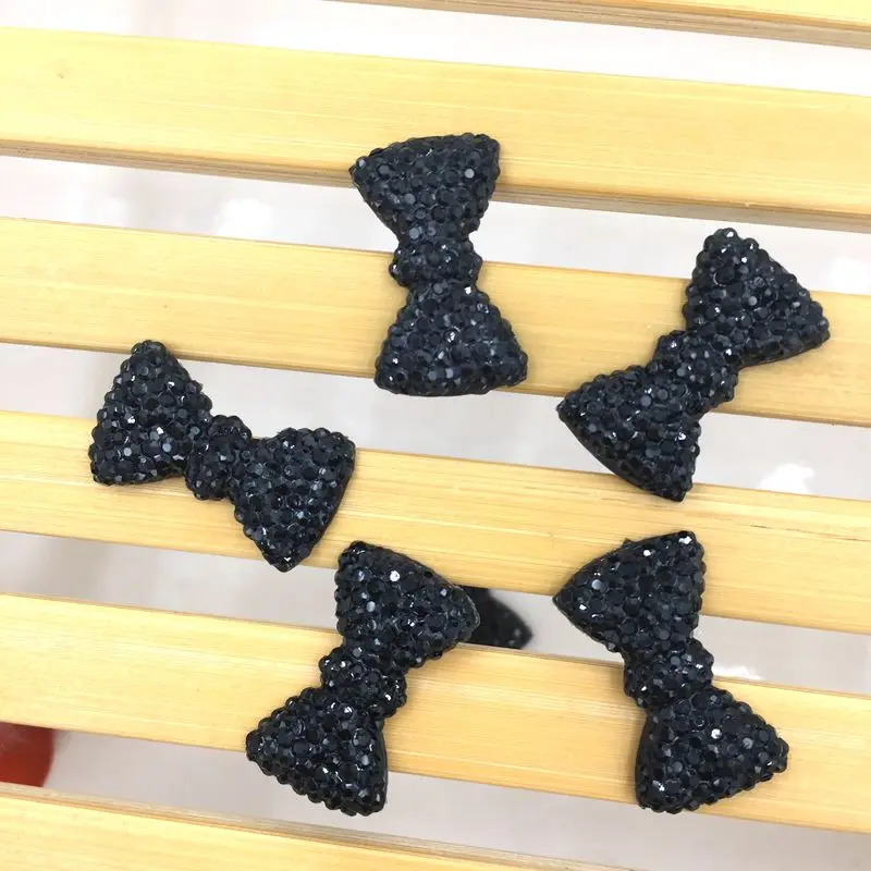 패션 나비 넥타이 반짝이 크리스탈 라인석 나비, 웨딩 파티 선물, B649, 40 개, 11*20mm