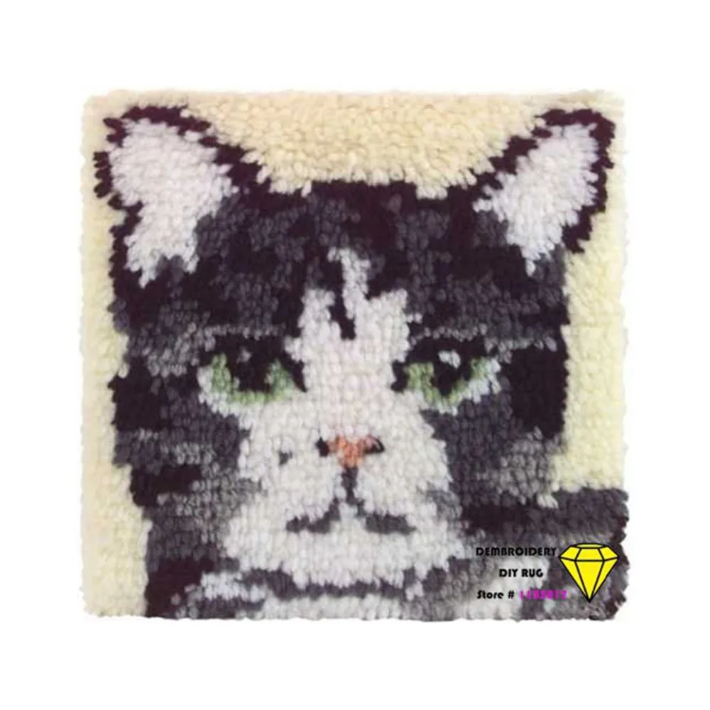 Buy cat Hot Latch Hook Rug Kits DIY Needlework
