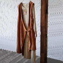 Весна продукт запускает, дизайн свободные большой ярдов хлопок белье повседневная женская жилетка