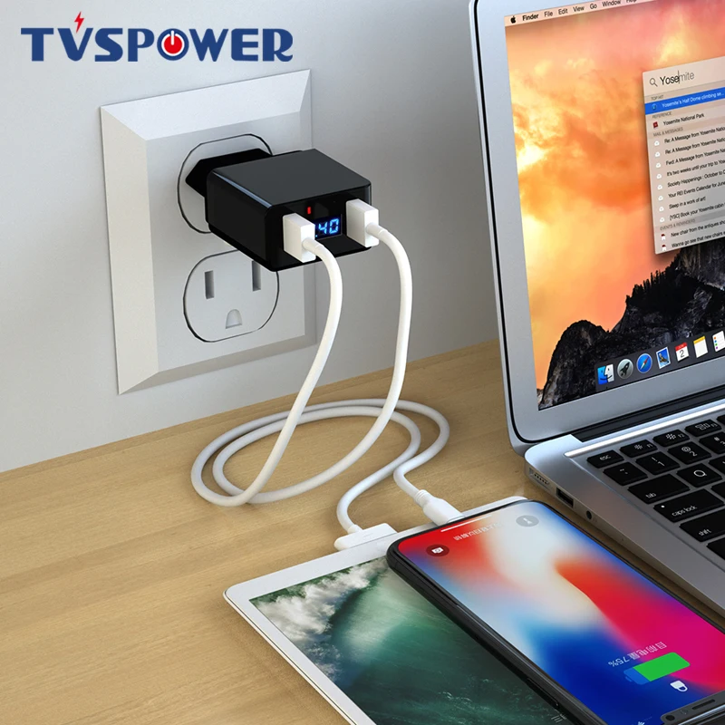 Зарядное устройство USB с 2 USB-портами 5 в 4 а | Мобильные телефоны и аксессуары