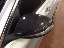Для Mercedes-Benz C-класса W205 2014 2015 Правда Углеродного Волокна Боковое Зеркало Заднего Вида Зеркало Декоративное Покрытие Планки 2 шт.