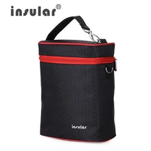 Insular Stroller bag fashion Mummy bag 420D Nylon Baby Thermal Feeding Bottle Bags Cooler Bags