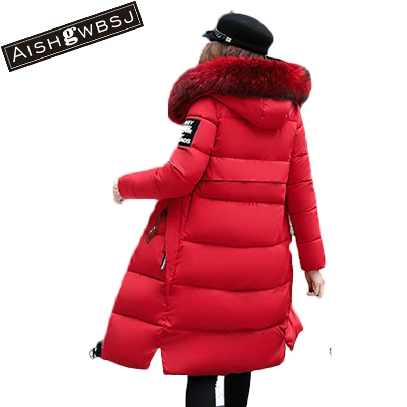 AISHGWBSJ Women Long plus size Jackets Padded Cotton Coats