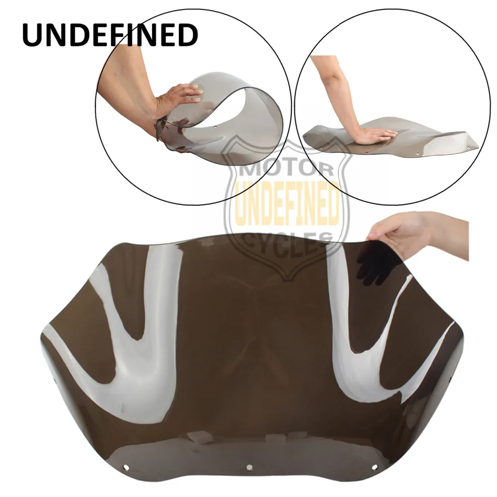 

Motorbike Accessories 13Inch Smoke Wave Windshield Windscreen For Harley Road Glide FLTR FLTRX 1998 1999 2000-2013 UNDEFINED