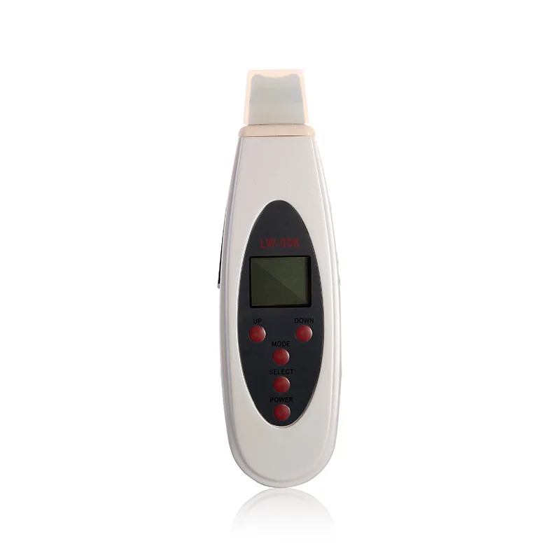 Portable Ultrasonic Skin Scrubber Facial Cleaner LCD Digital Acne Removal Skin Cleaning Ultrasound Pore Peeling Face Care Tool