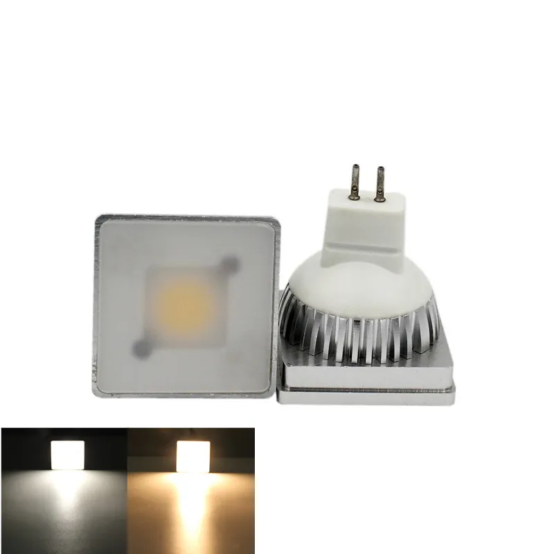 

5w Square COB LED MR16 lamp 12v LED Spotlight Bulb 2700k 4000k Embedded Light Source Bold light