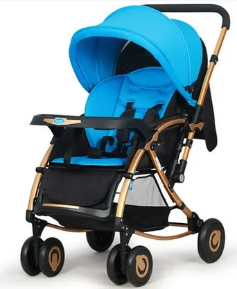 

Stroller can sit can lie folding super portable two-way four-wheeled cart