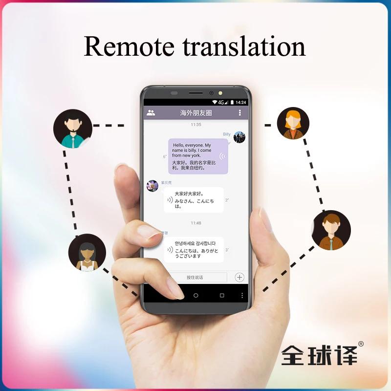 Телефонные звонки перевод 5,99 дюймов синхронный переводчик V100 многоязычный голосовой переводчик телефонный звонок умный переводчик