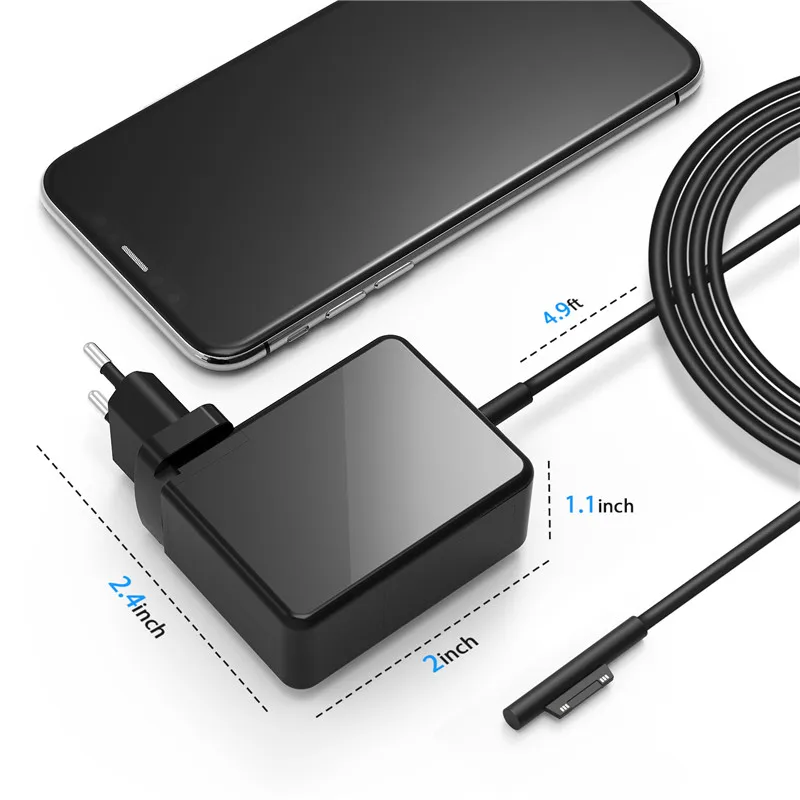 SeenDa 36W 12V 2.58A Wall Charger Adapter for Microsoft Surface Pro 3/4 i5 i7 Tablet Notebook Power Supply Charger for Laptop