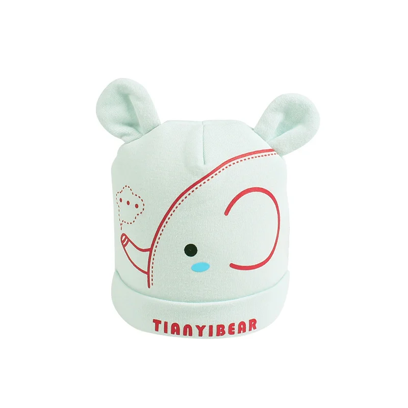 New Thick Winter Baby Hat Newborn Cotton Warm Beanie Bear Ears Tire Hat Cartoon Infant Beanie For Boys Girls Baby Boys Clothing (15)