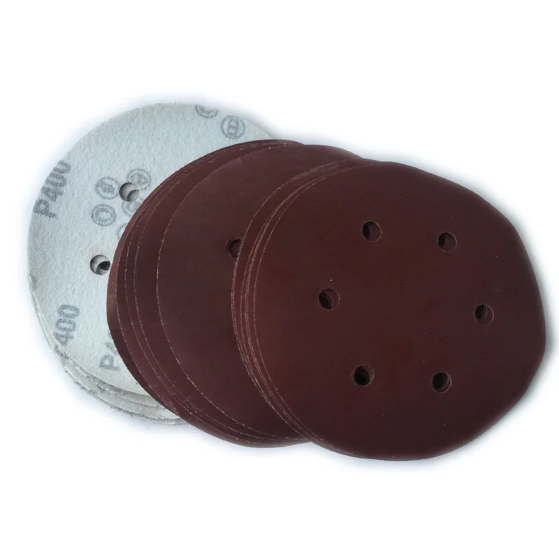 20PC Sanding Disc 60 2000 Grit 6 inch 150mm 6 hole Sandpaper For Sander