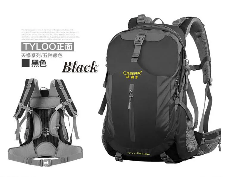 Creeper Nylon Free Shipping Professional Waterproof Rucksack Bear System Climbing Camping Hiking Backpack Mountaineering Bag 40L