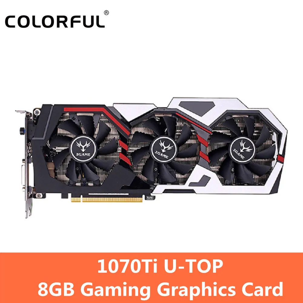 Original Colorful NVIDIA iGame GeForce GTX 1070Ti U TOP 8GB Gaming Graphics Card 256bit GDDR5