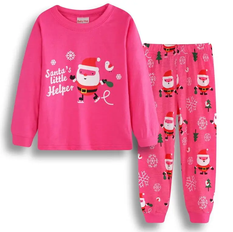 Детский Рождественский пижамный комплект, комплект детской одежды, одежда для сна для мальчиков и девочек с героями мультфильмов, пижамы для детей 2-7 лет, Пижамный костюм для маленьких мальчиков - Цвет: model 24
