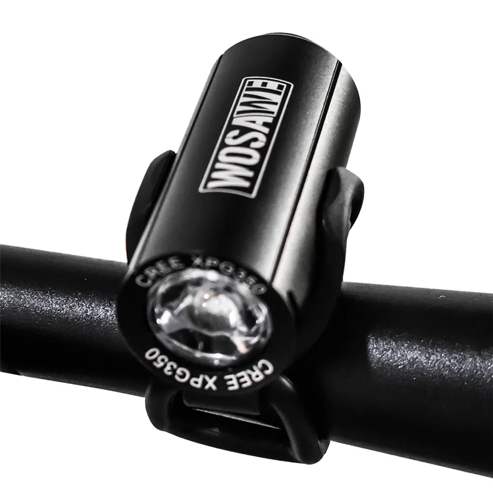 Cheap WOSAWE Bike Light LED USB Rechargeable Handlebar Racing Bicycle Light Headlight Mount Holder Cycling Flashlight Mini Battery 2