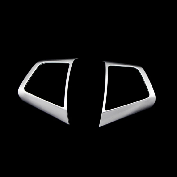 Для hyundai Creta Ix25 ABS хромированные кнопки для украшения рулевого колеса, накладка, аксессуары для интерьера - Название цвета: 2pcs