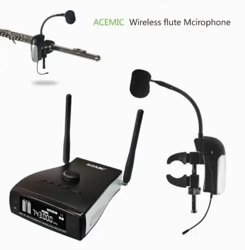 

ACEMIC Flute Mic PR-8/FT-1 Pro UHF 665-690MHz 80M Wireless Microphone SYSTEM