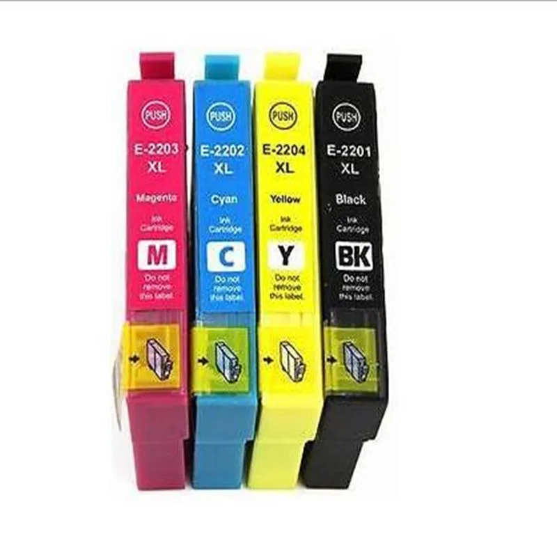 

4 Pack Compatible 220XL T2201 -T2204 High Yield Ink For Expression XP-320 XP-420 XP-424 WorkForce 2630 2650 2660 2760 Printer