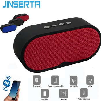 

JINSERTA Wireless Mini Bluetooth Speaker Stereo Super Bass Subwoofer FM TF-Card Radio for iPhone Samsung Cellphone