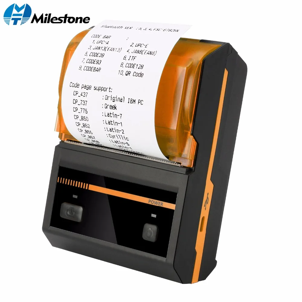 

Milestone Bluetooth Printer Android IOS Thermal Printer POS bill receipt ticket POS portable USB Computer Printer mini MHT-P5801