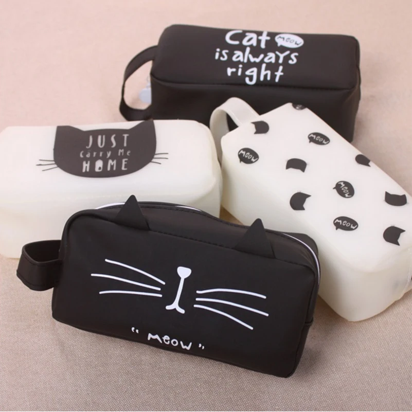 

Large Capacity Cute School Pencil Case Silica Gel Stationery Lovely cartoon Pencil Box Chancery