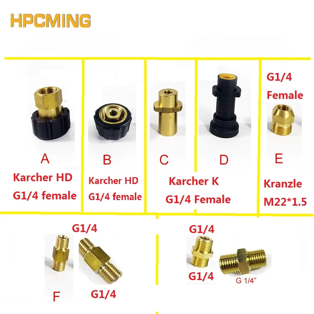 2017 Sale New Arrival Gs Foam Lance Adapter Wash Gun Fitting For