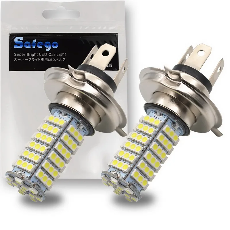 Противотуманные фары Safego 2 шт. H4 H1 H3 H7 H8 H11 9005 9006 102 светодиодов 3528 smd для