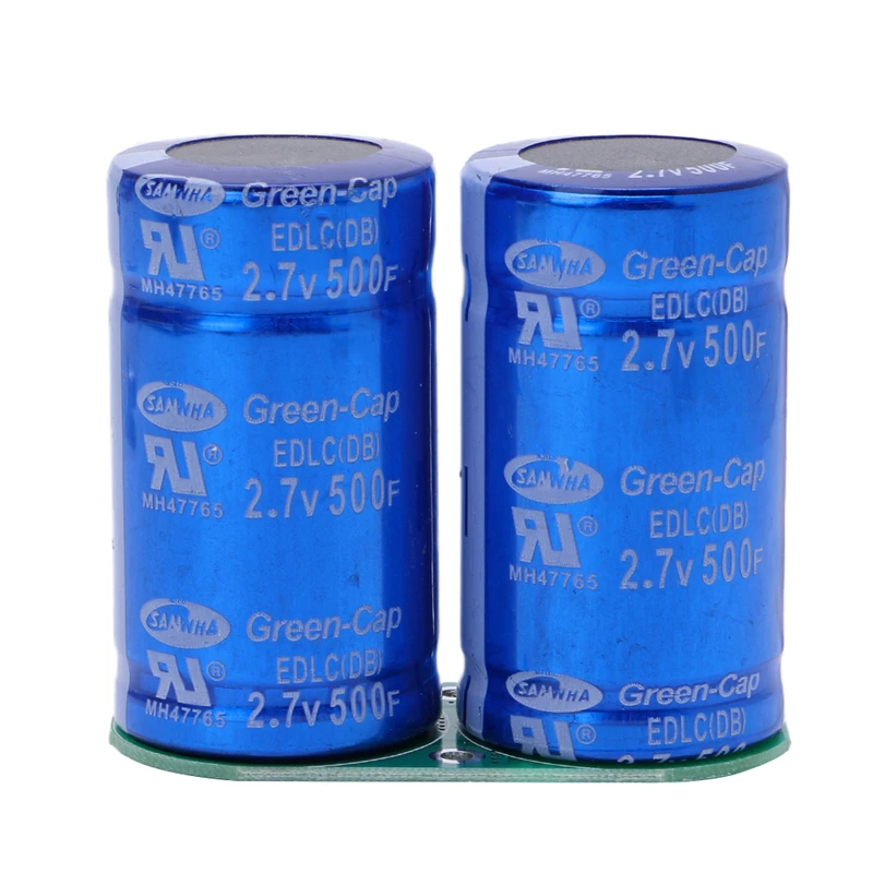 

Super Farah Capacitor Module 2.7V 500F Ultralow Resistance 5.4V 250F New