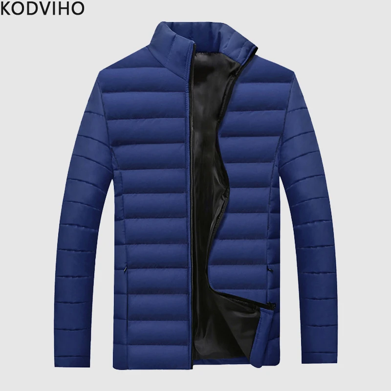 

Winter Jacket Men Puffer Streetwear Warm Padding Parka Mens Casual Solid Quilted Coat Autumn Stand Collar Thickening Parkas 2019